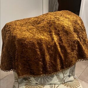 Luxurious Velvet Tree Skirt Rich Brown copper beautiful